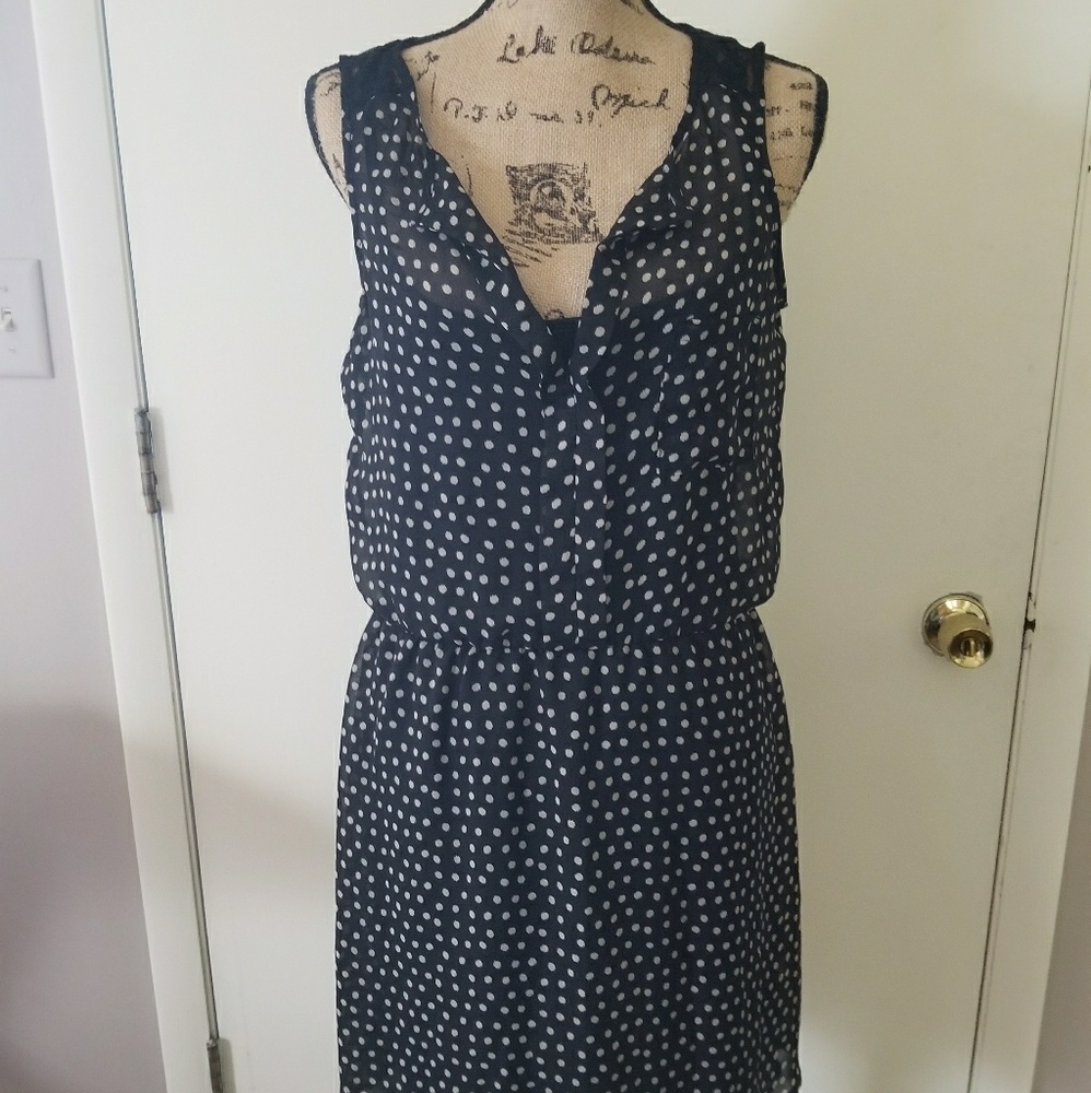 Speecklers polka dot lace dress